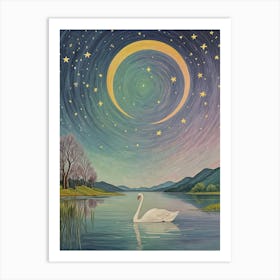 Swan Lake Art Print