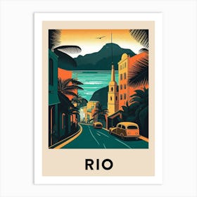 Rio 4 Vintage Travel Poster Art Print