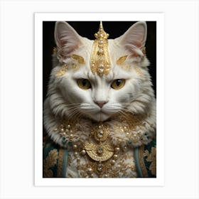 Cat In Costume Art Print