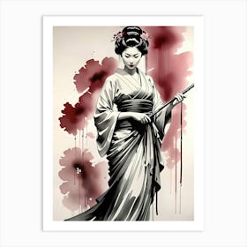 Japanese Geisha Fine Art Art Print