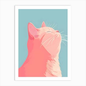 Pink Cat 1 Art Print