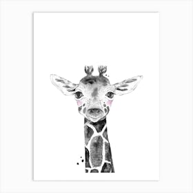 Safari Babies Giraffe Art Print