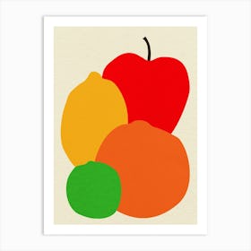Four Fruits Art Print