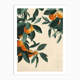 Oranges On A Tree 5 Art Print