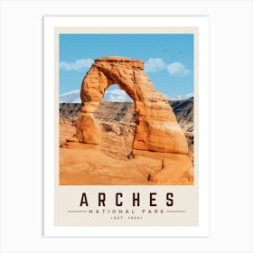 Arches Minimalist Travel Poster Art Print
