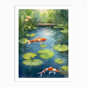 Koi Pond 1 Art Print