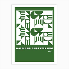 Bauhaus Green Exhibition 24 Art Print