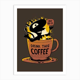 Luci Coffee Art Print