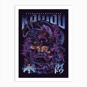 Kaidou One Piece Anime Poster Art Print