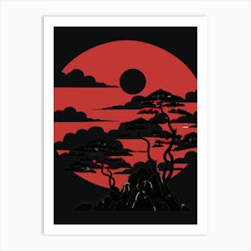 Asian Sunset Art Print