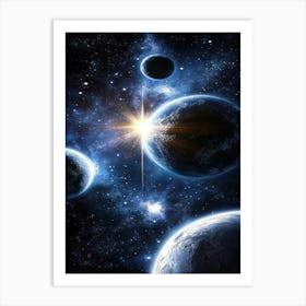 Planets In Space 4 Art Print