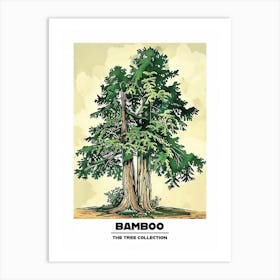 Bamboo Tree Storybook Illustration 2 Poster Art Print