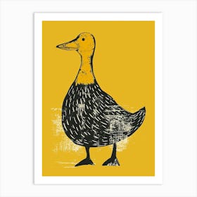 Yellow Goose 1 Art Print