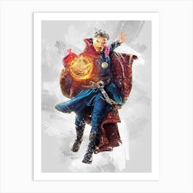 Doctor Strange Watercolor Art Print