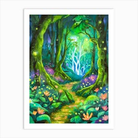 Fairy Forest Path Art Print