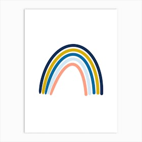 Rainbow Sara Simple Art Print
