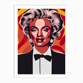 Marilyn Monroe Illustration Movies Art Print