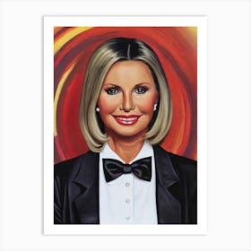 Olivia Newton John Illustration Movies Art Print