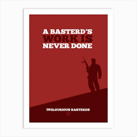 Inglourious Basterds Movie Art Print