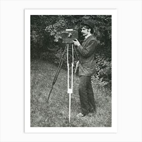 Self Portrait With Camera, Tripod And Pistol (1886), Alfred Stieglitz Art Print