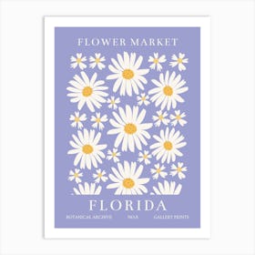 Florida Flower Market Art Print