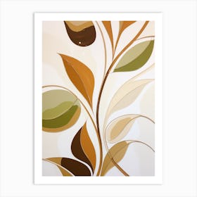 Glass Leaf Art Print