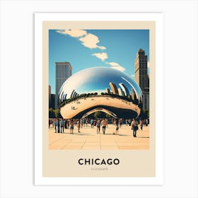Cloudgate 3 Chicago Travel Poster Art Print