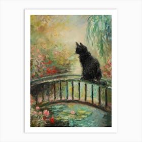 Cat On Bridge 3 Art Print