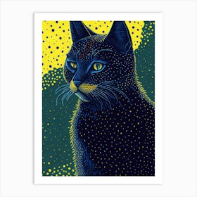 Black Cat 1 Art Print