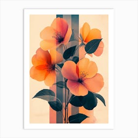 Abstract Flowers 11 Art Print