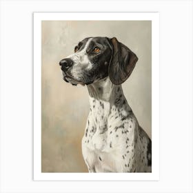 Dog Portrait. Generated AI. Art Print 1 Póster