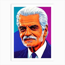 Omar Sharif Pop Movies Art Movies Art Print