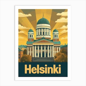 Aihrgdesign A Vintage Travel Poster Of Helsinki Poster