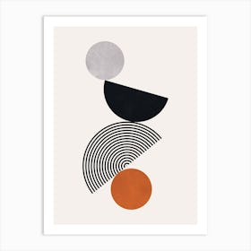 Lines and circles 1 Art Print