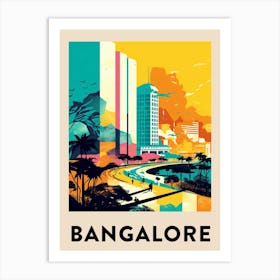 Bangalore 2 Vintage Travel Poster Art Print