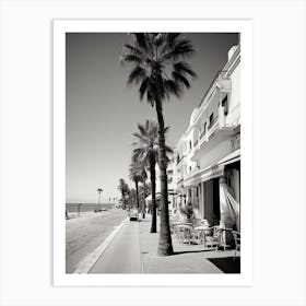 Marbella, Spain, Mediterranean Black And White Photography Analogue 3 Art Print