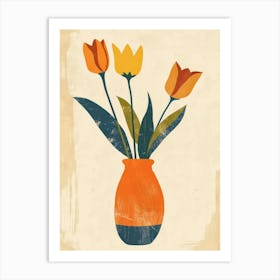 Tulips In A Vase 6 Art Print