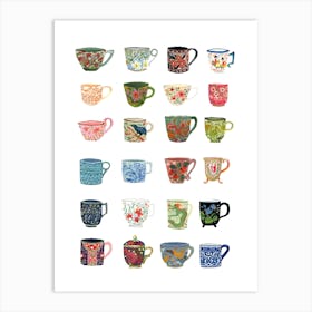 Teacups Art Print