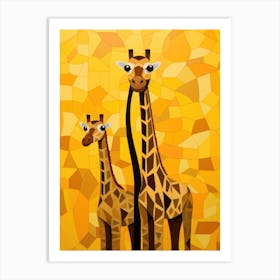 Giraffes 1 Art Print