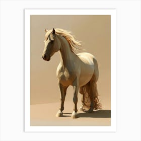 Low Poly Horse Art Print