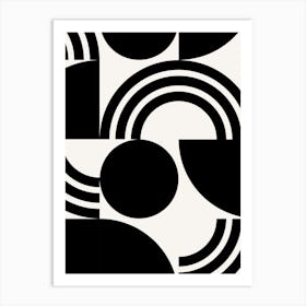 Midcentury Modern Shapes Abstract Poster 8 Art Print