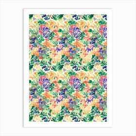 Blossom Bounty London Fabrics Floral Pattern 4 Art Print
