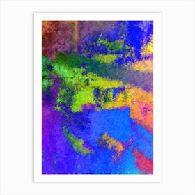 Rainbow Grunge Art Print