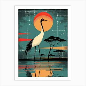 Savannah Crane Art Print