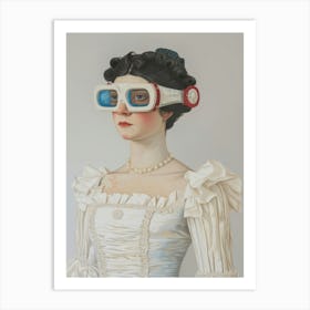 Lady With Goggles Art Print