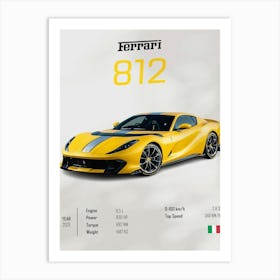 2021 Ferrari 812 Art Print