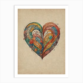 Heart Of Music 22 Art Print