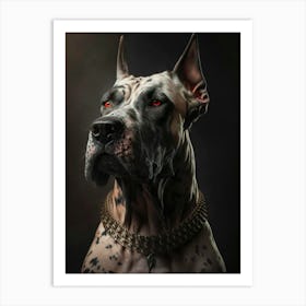 Great dane portrait Art Print