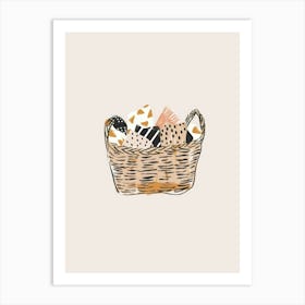 Basket Of Eggs Art Print