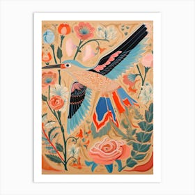 Maximalist Bird Painting Kingfisher 2 Art Print